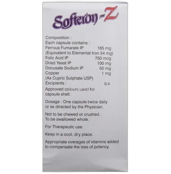 softeron z capsule 15's